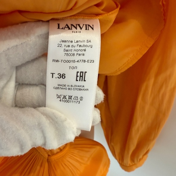 LANVIN - PARIS RUFFLED HEM TOP - Picture 9 of 12